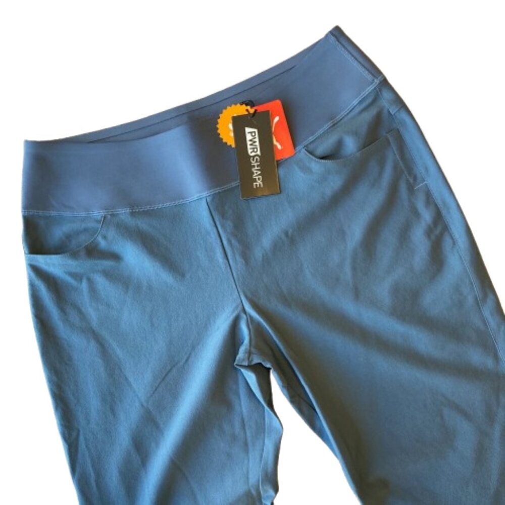 Puma PWRSHAPE Woven Golf Pants Stretch Womens XL Evening Sky NWT - Picture 2 of 10